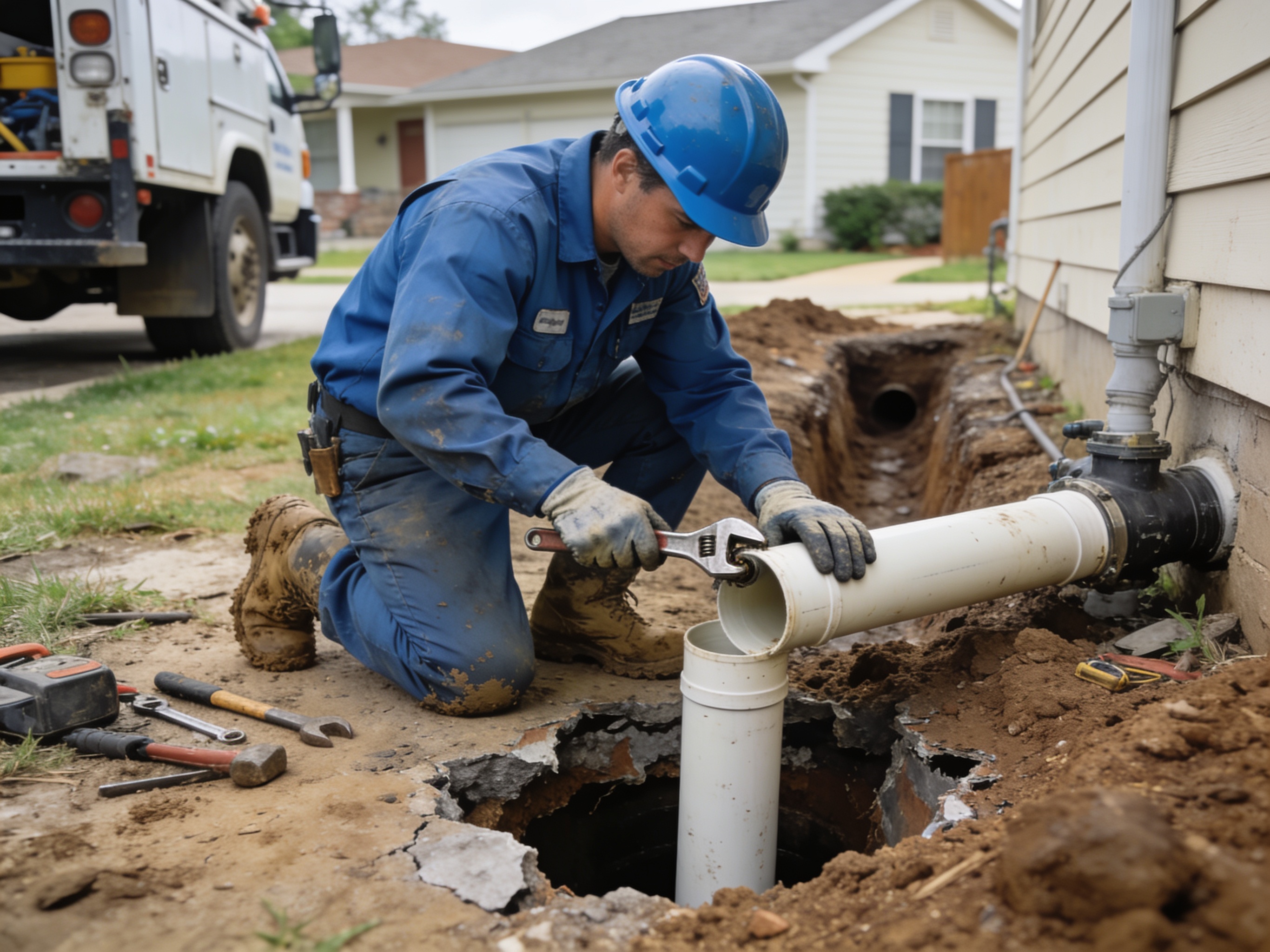 Sewer Line Replacement in Miramont Bryan TX, TX 77802
