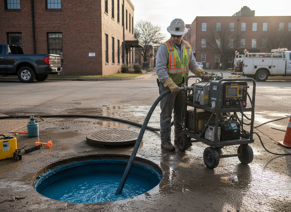 Sewer Line Flow Testing in Bryan, TX